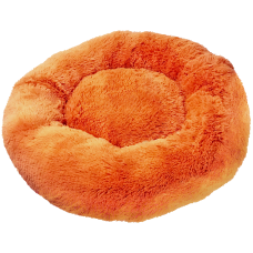 Лежак Зоогурман Пушистый сон для собак (100х100х17см) оранжевый артикул 8504	